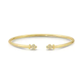 14K Gold Plated Open Bendable Bracelet