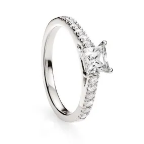 18CT WHITE GOLD 1.00CT DIAMOND RING