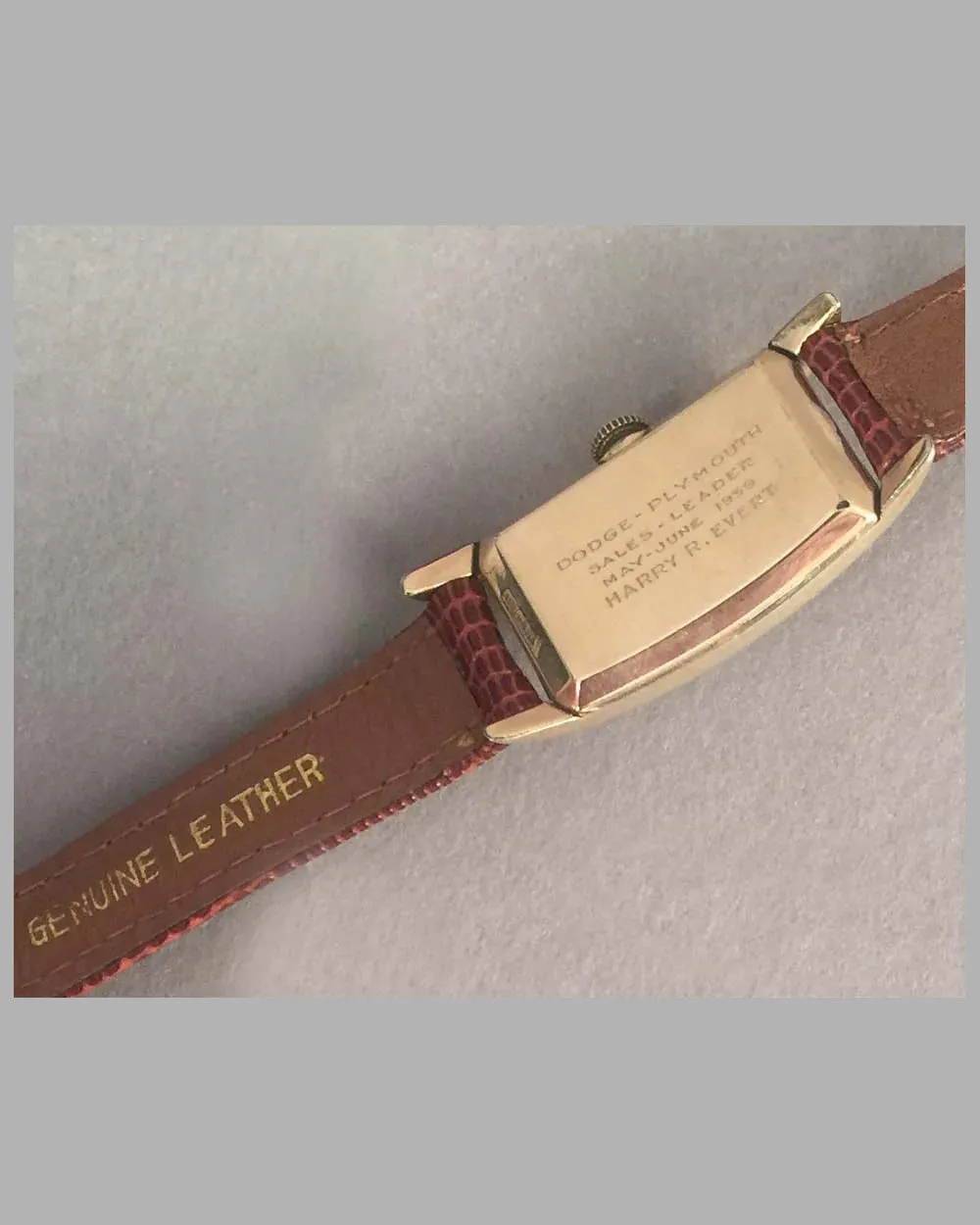 1938 Dodge - Plymouth Hamilton Curvex Wrist Watch