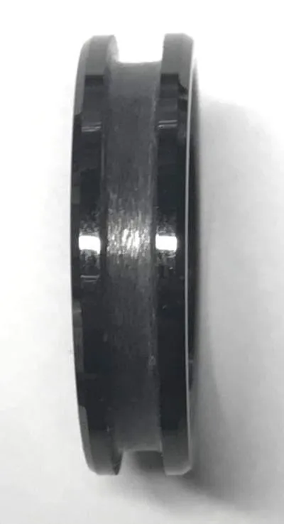 8mm Black Ceramic Inlay Ring Core