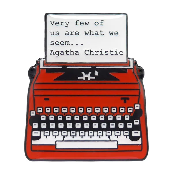 Agatha Christie Enamel Pin