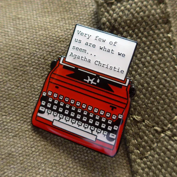 Agatha Christie Enamel Pin