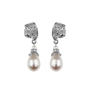 Antique Inspired Pearl Drop Earrings