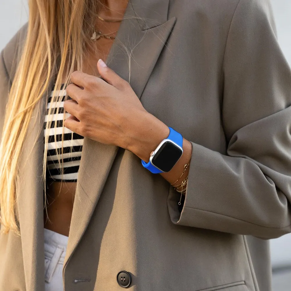 Apple Watch (38/40/SE/41/42mm) Vonmählen Classic Band 2 Genanvendt Silikone Rem - Sky Blå