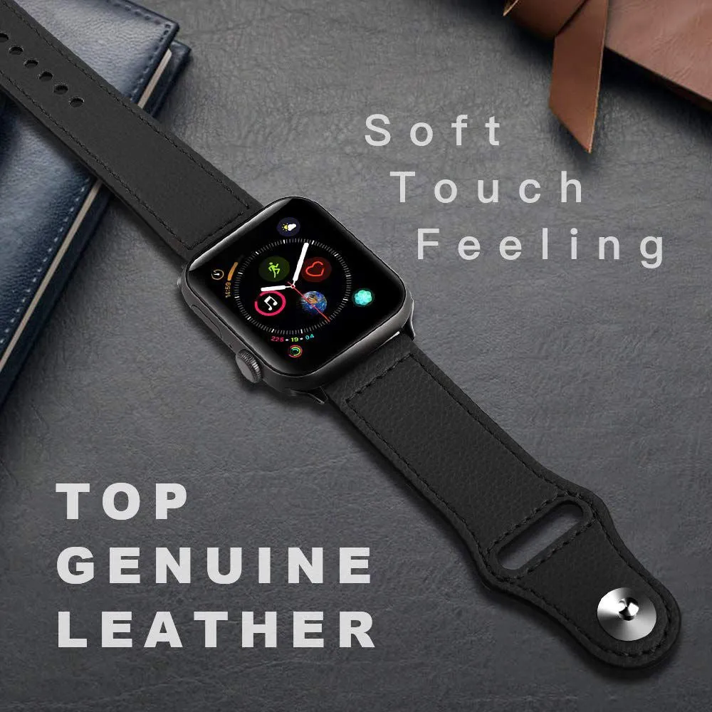 Apple Watch 41mm / 40mm / 38mm | Leather Watch Band Strap | Dark Brown