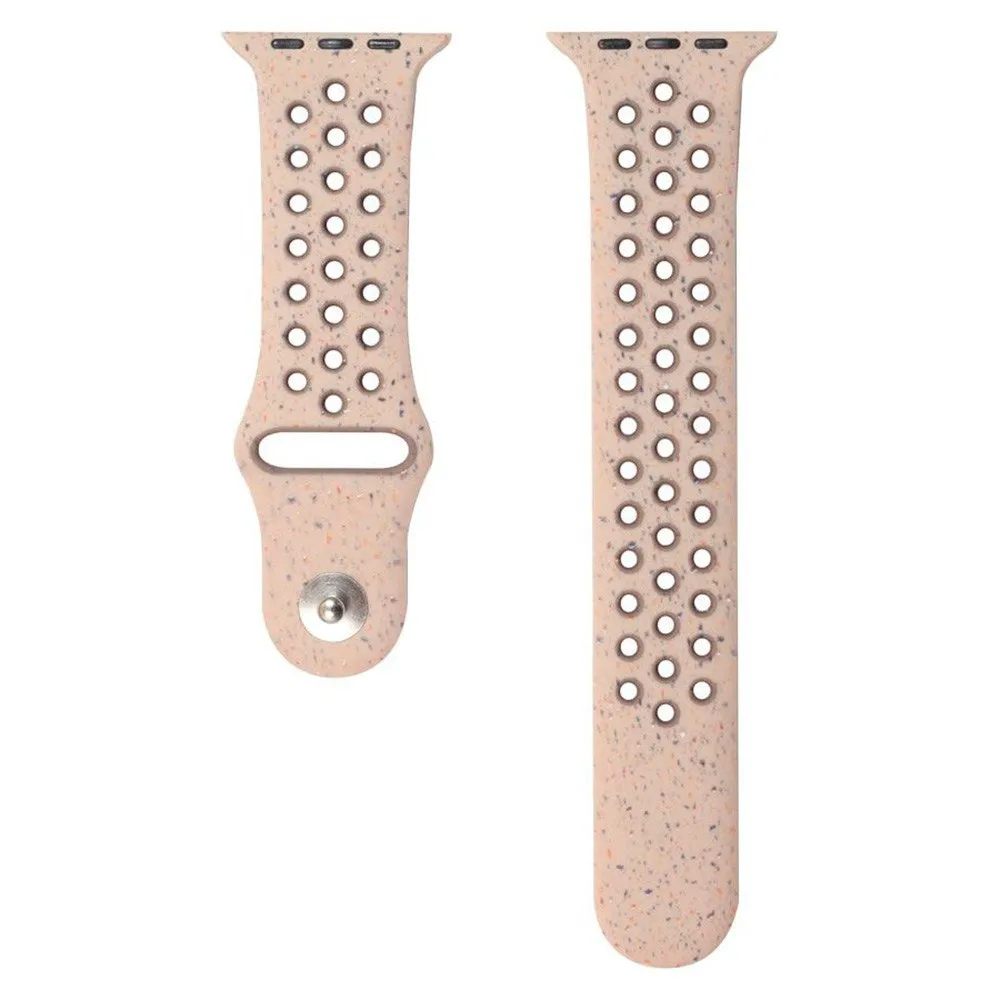 Apple Watch (42/44/SE/45/46/49mm) Lippa FLOUR Silikonerem - Beige
