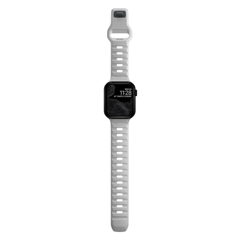 Apple Watch (42/44/SE/45/46/49mm) Nomad Sport Band Rem - Lunar Gray