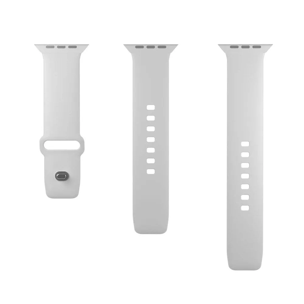 Apple Watch (42/44/SE/45/46/49mm) Puro ICON Silicone Urrem - Lysegrøn