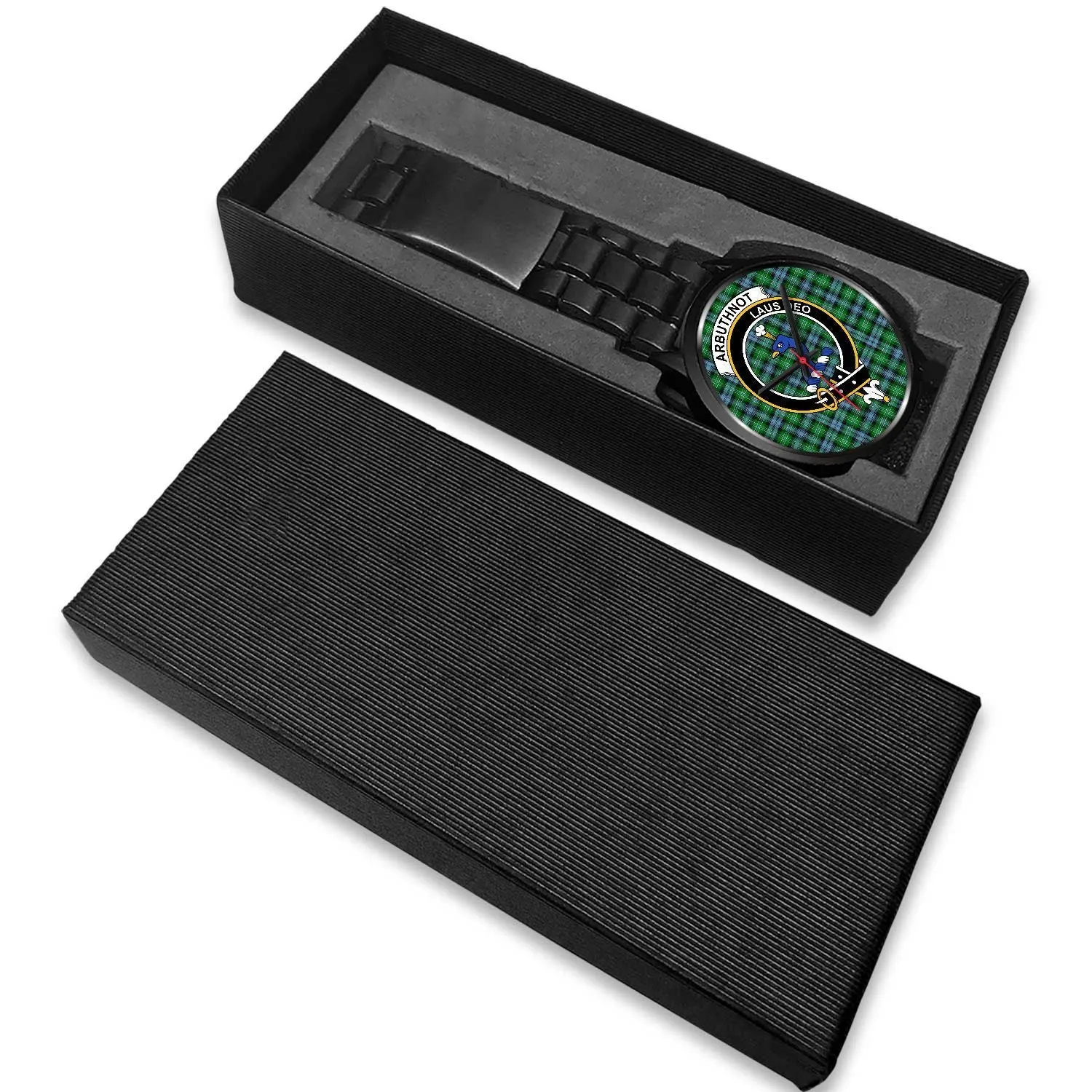 Arbuthnott Clan Badge Tartan Black Watch