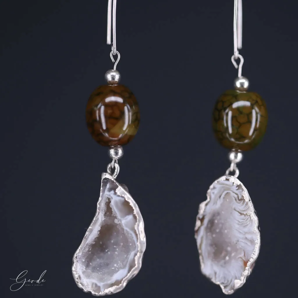 Baby Sun Earrings - Geode Gems