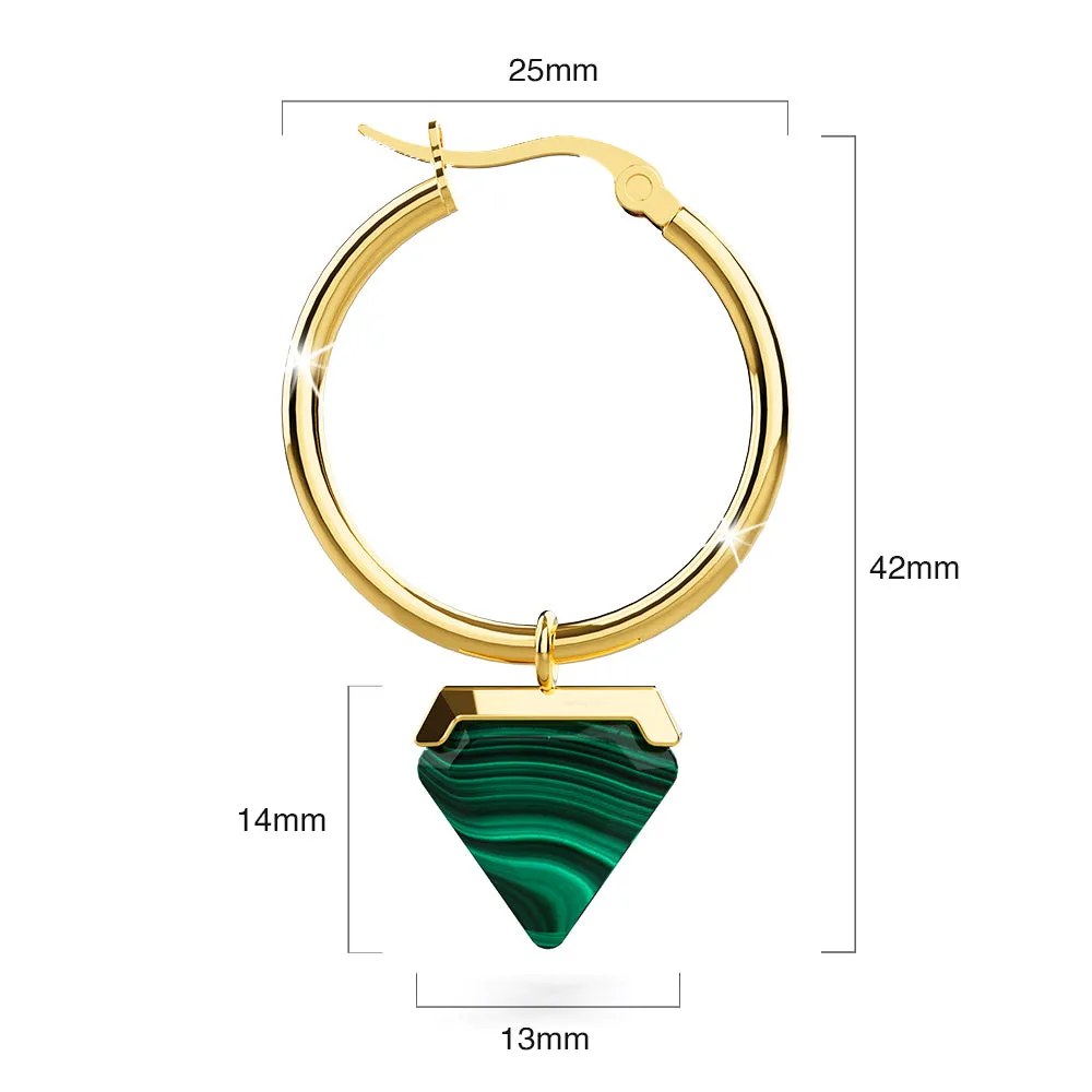 Boxed 2 Pairs of Gorgeous Natalie Earrings Set in Gold