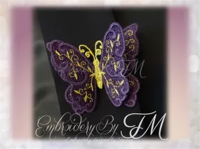 Brooch butterfly/4x4 hoop