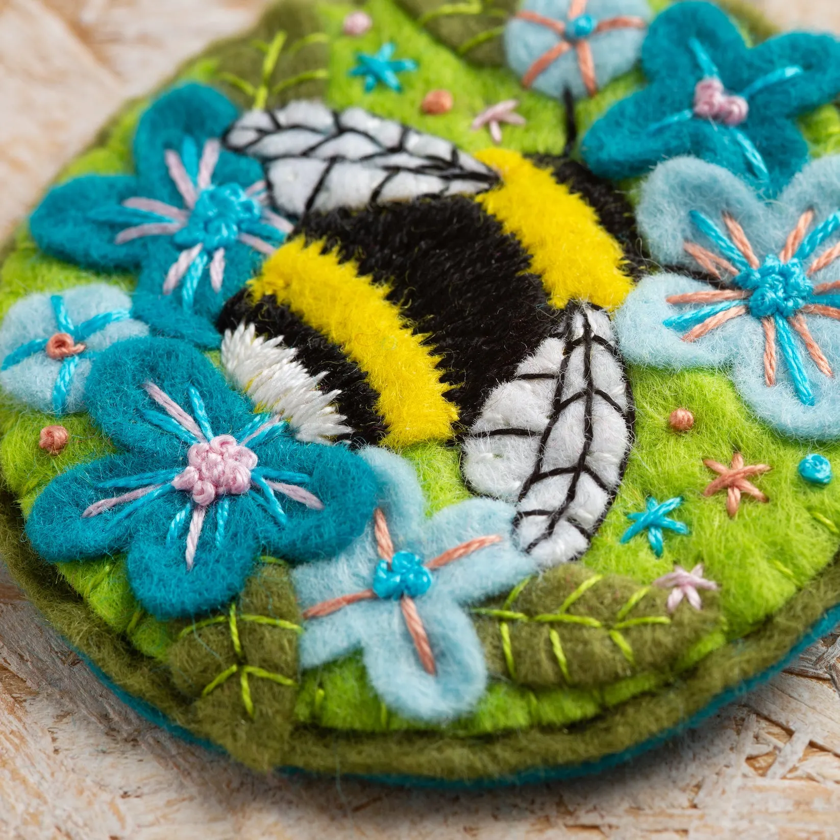 Bumblebee Felt Craft Brooch Kit