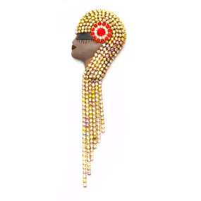 Bygone Beauty Crystal Brooch