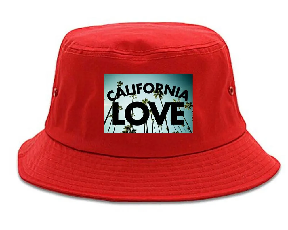 California Love Cali Palm Trees Bucket Hat