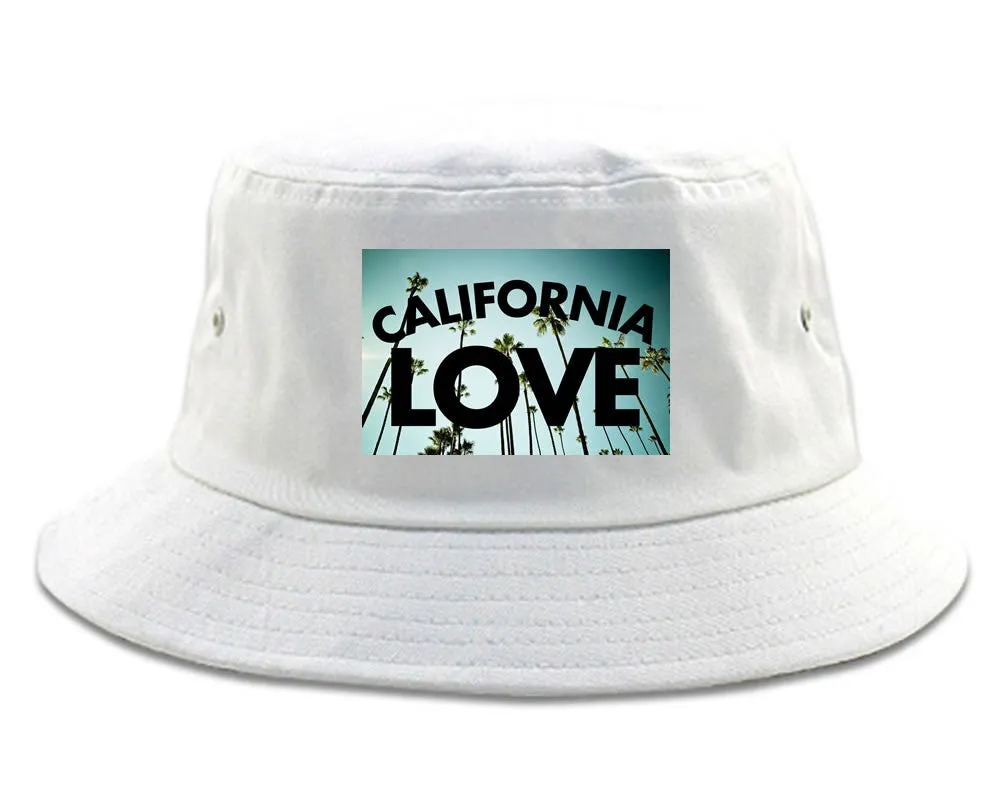 California Love Cali Palm Trees Bucket Hat