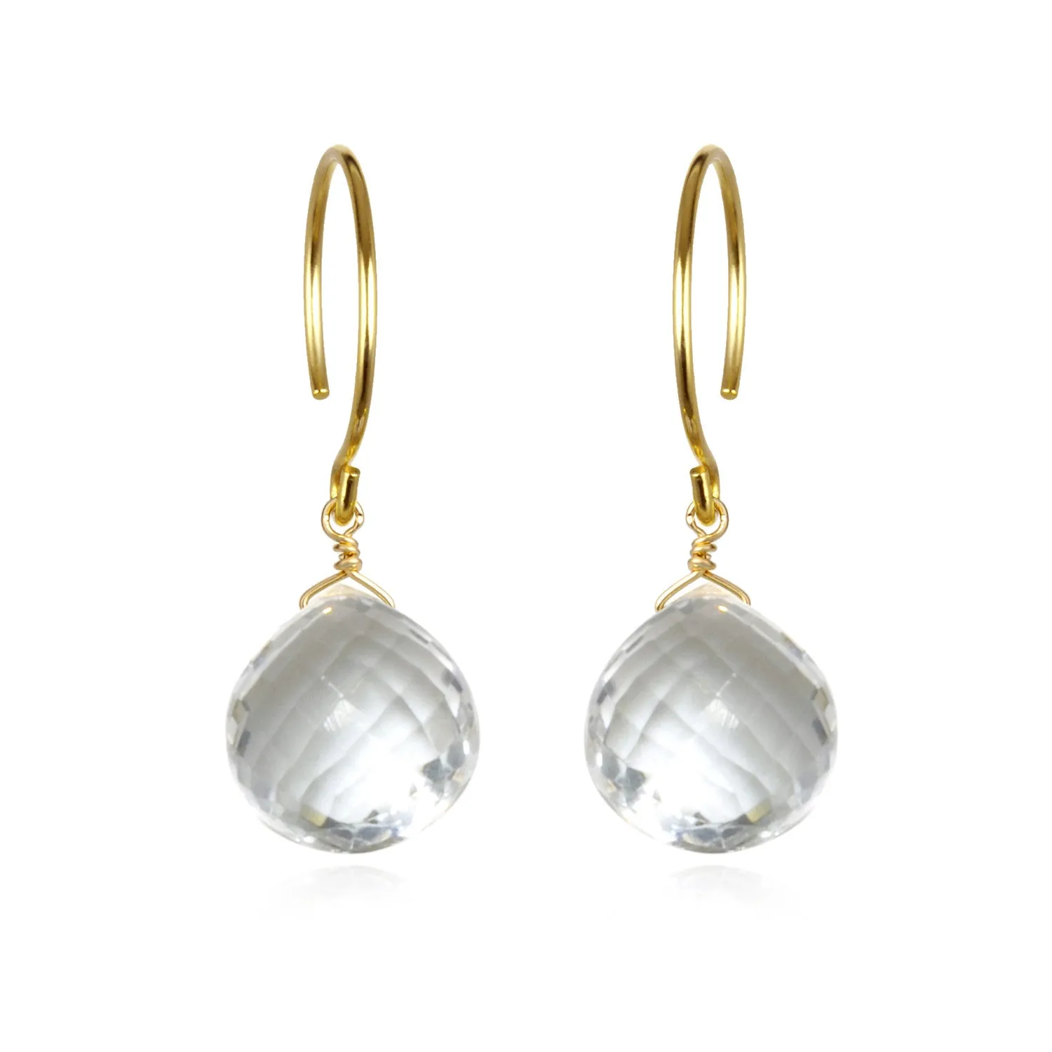 Catherine Earring-Clear Quartz