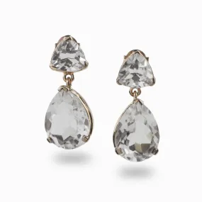 Clear Quartz Drop Earrings