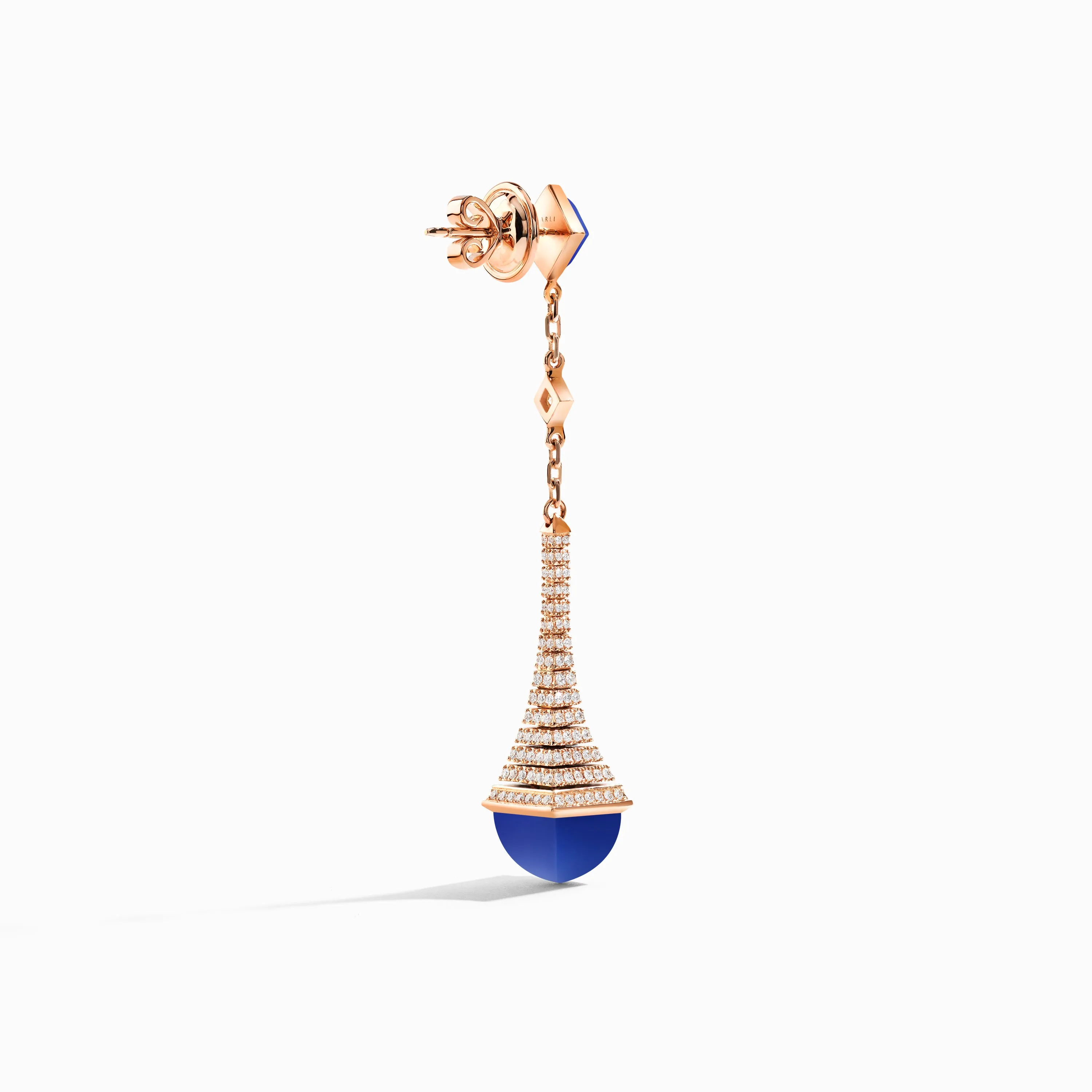 Cleo Rev Diamond Long Drop Earrings