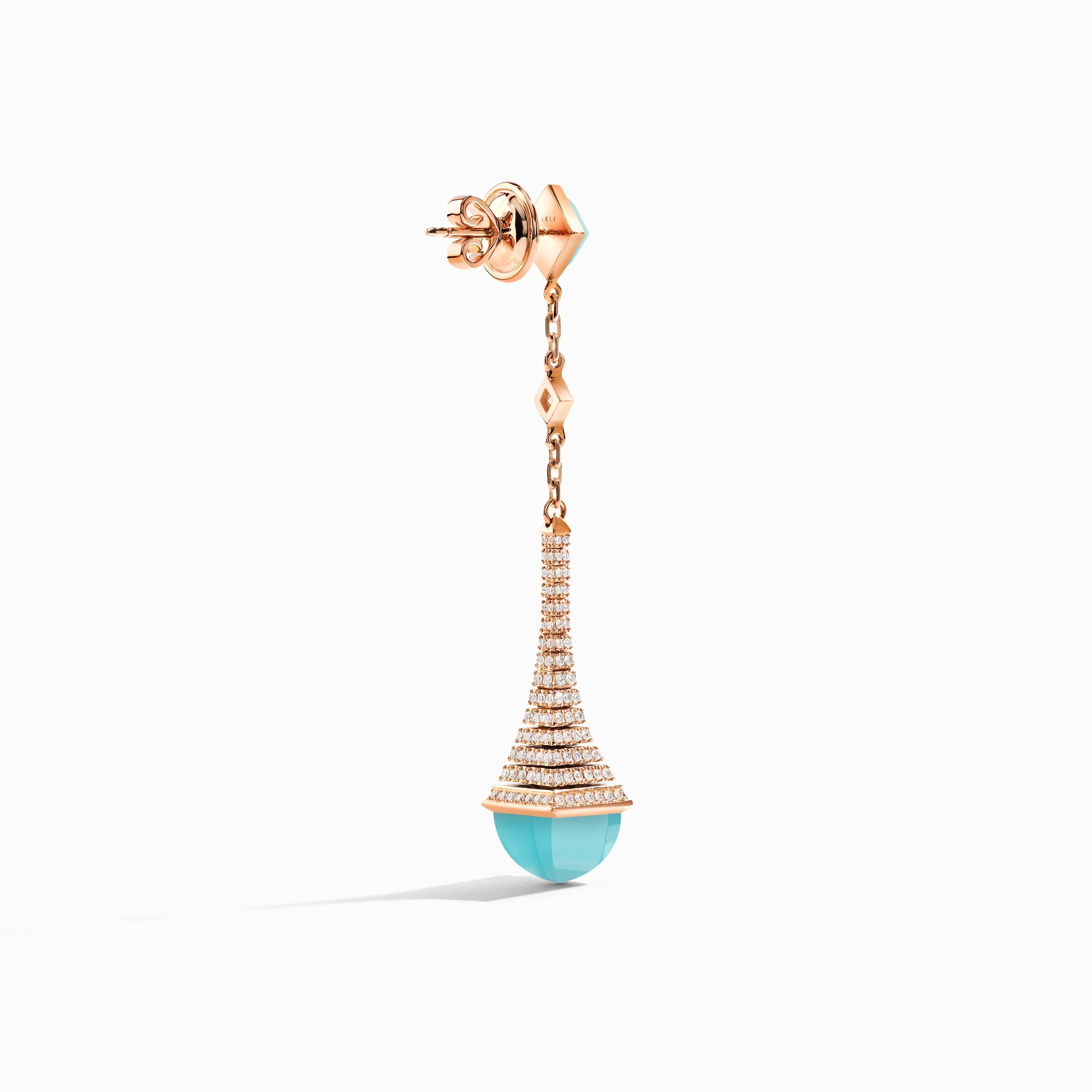 Cleo Rev Diamond Long Drop Earrings
