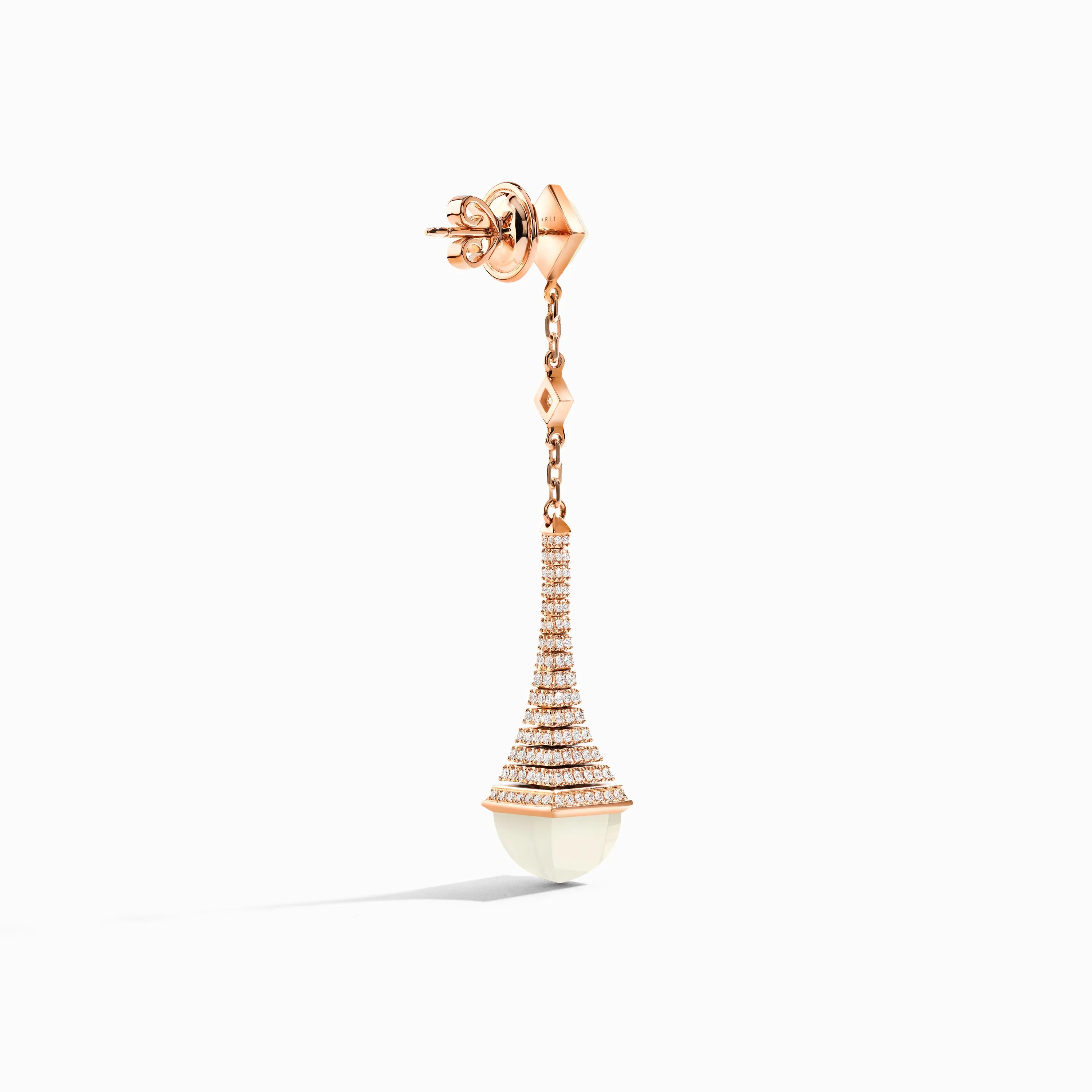 Cleo Rev Diamond Long Drop Earrings