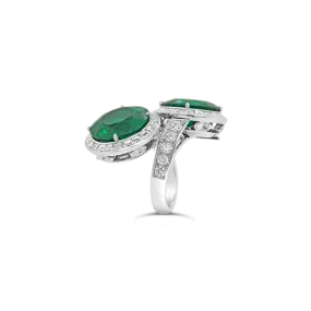 Convertible Emerald Earrings and Ring Set