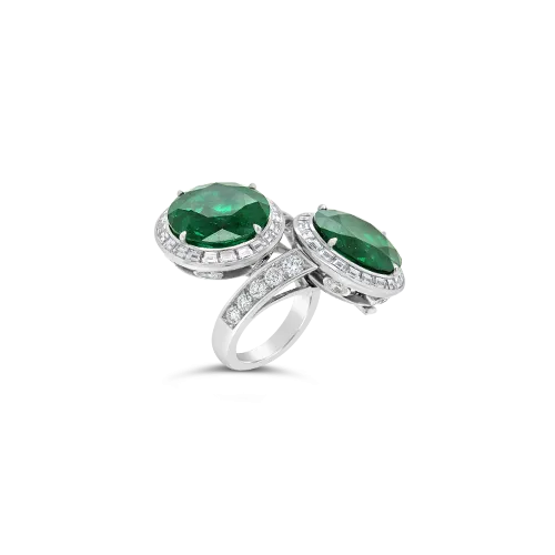 Convertible Emerald Earrings and Ring Set