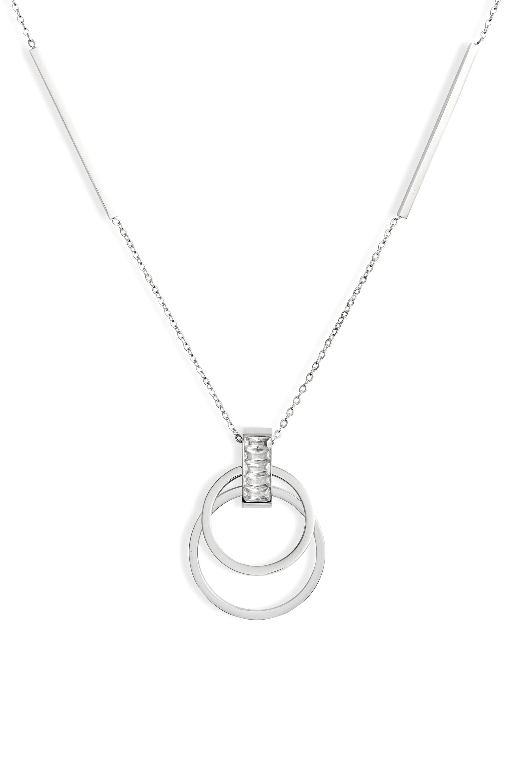 Crystal Open Pendant Necklace | More Colors Available