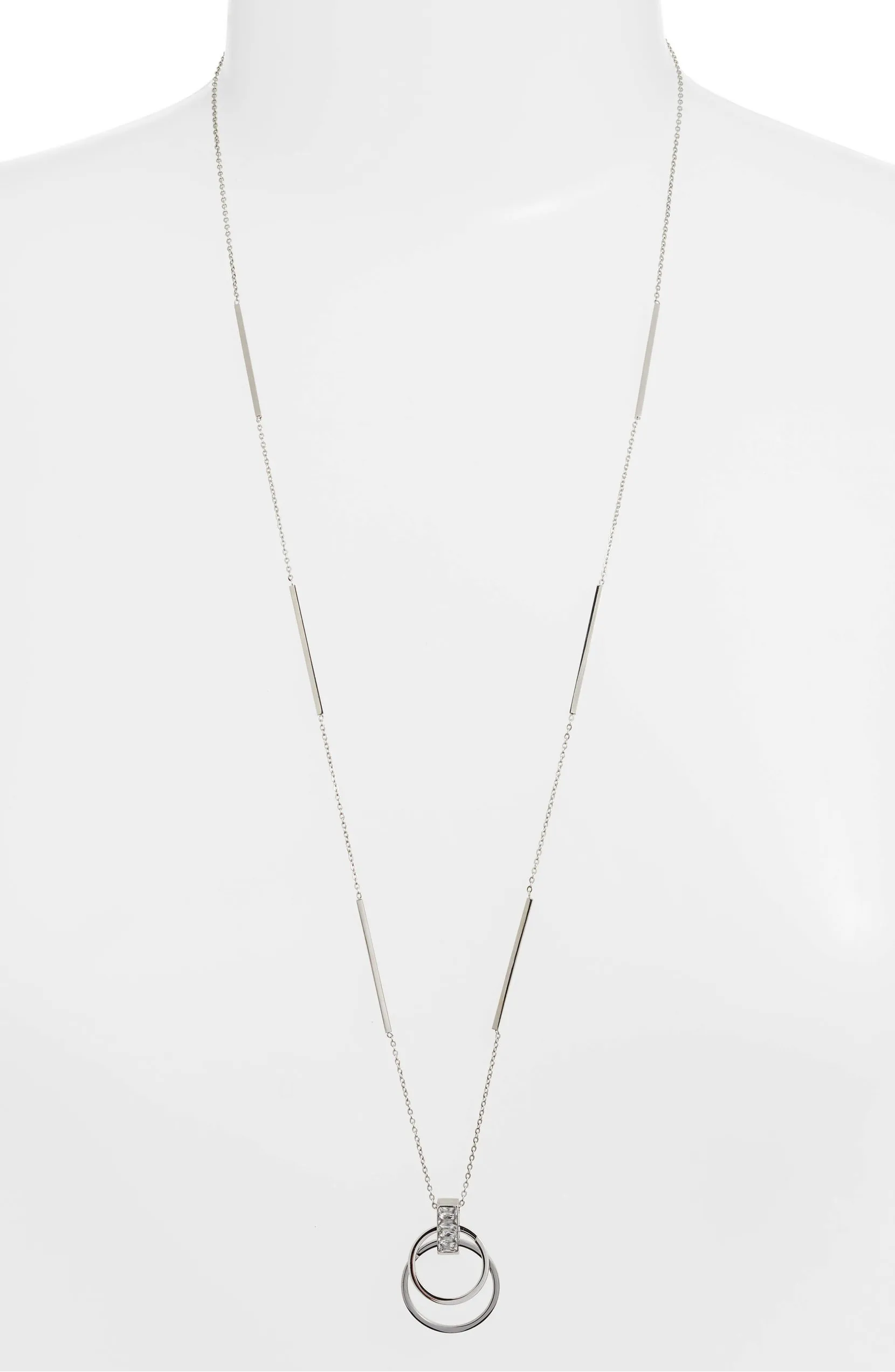 Crystal Open Pendant Necklace | More Colors Available