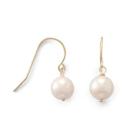 Cultured Akoya Pearl French Wire Earrings
