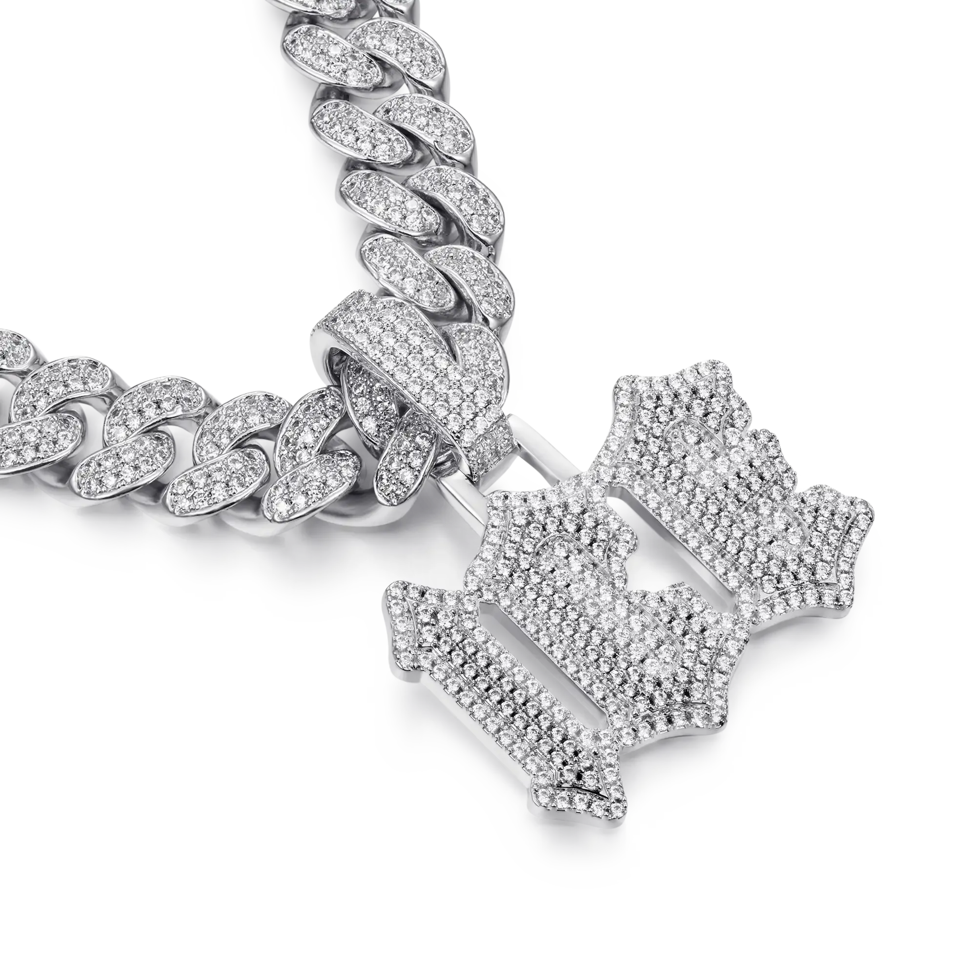 Custom Double Layers Gothic Font Pendant
