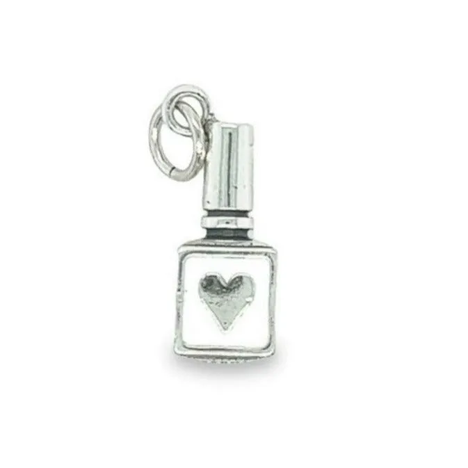 D1154 White Nail Polish Pendant