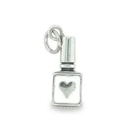 D1154 White Nail Polish Pendant
