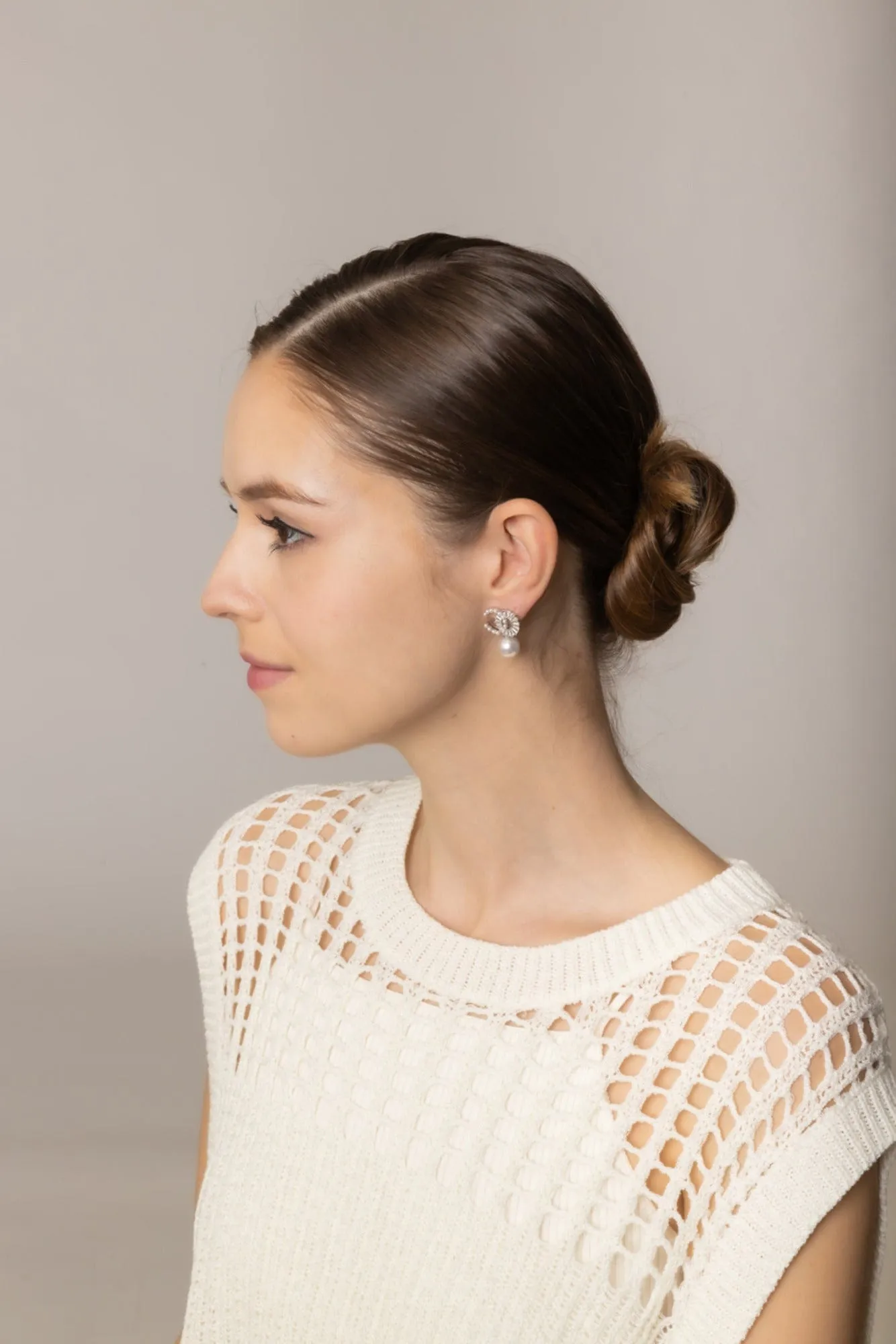 DJE310710 14K O-C Pearl Drop Post Earrings