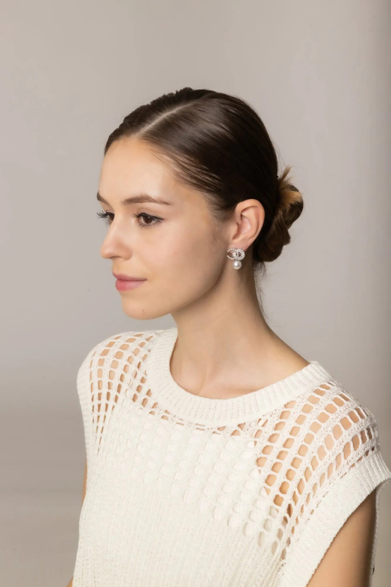 DJE310710 14K O-C Pearl Drop Post Earrings