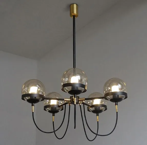 Doritas Vintage Globe Glowing Orbs Hanging Lamp