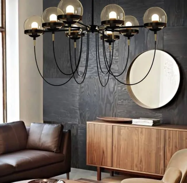 Doritas Vintage Globe Glowing Orbs Hanging Lamp