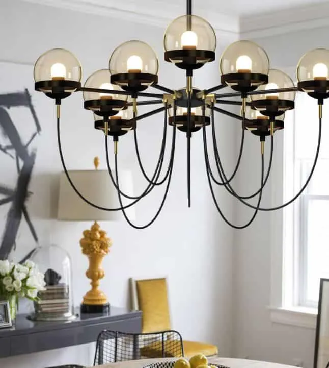 Doritas Vintage Globe Glowing Orbs Hanging Lamp