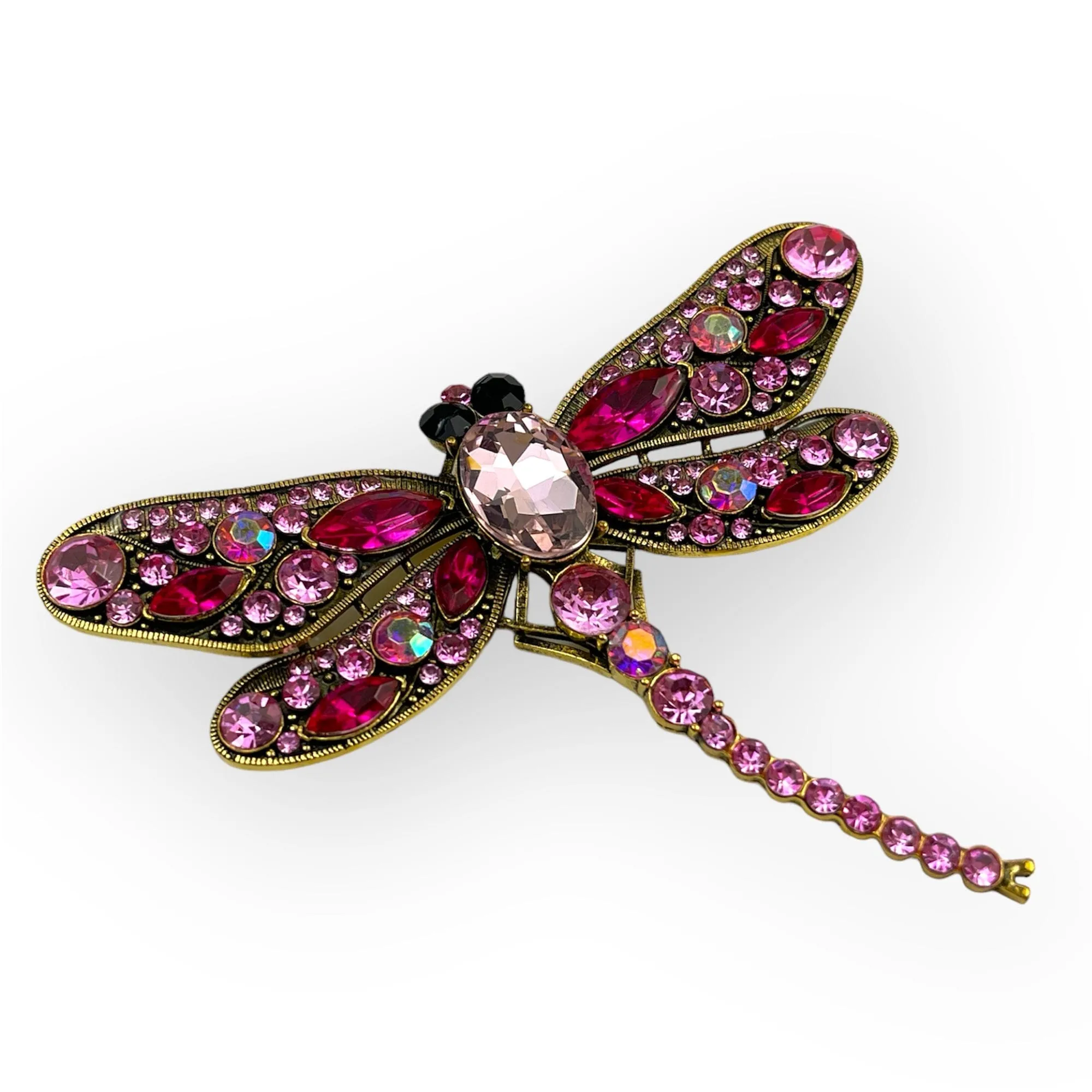Dragonfly Brooch - Pink