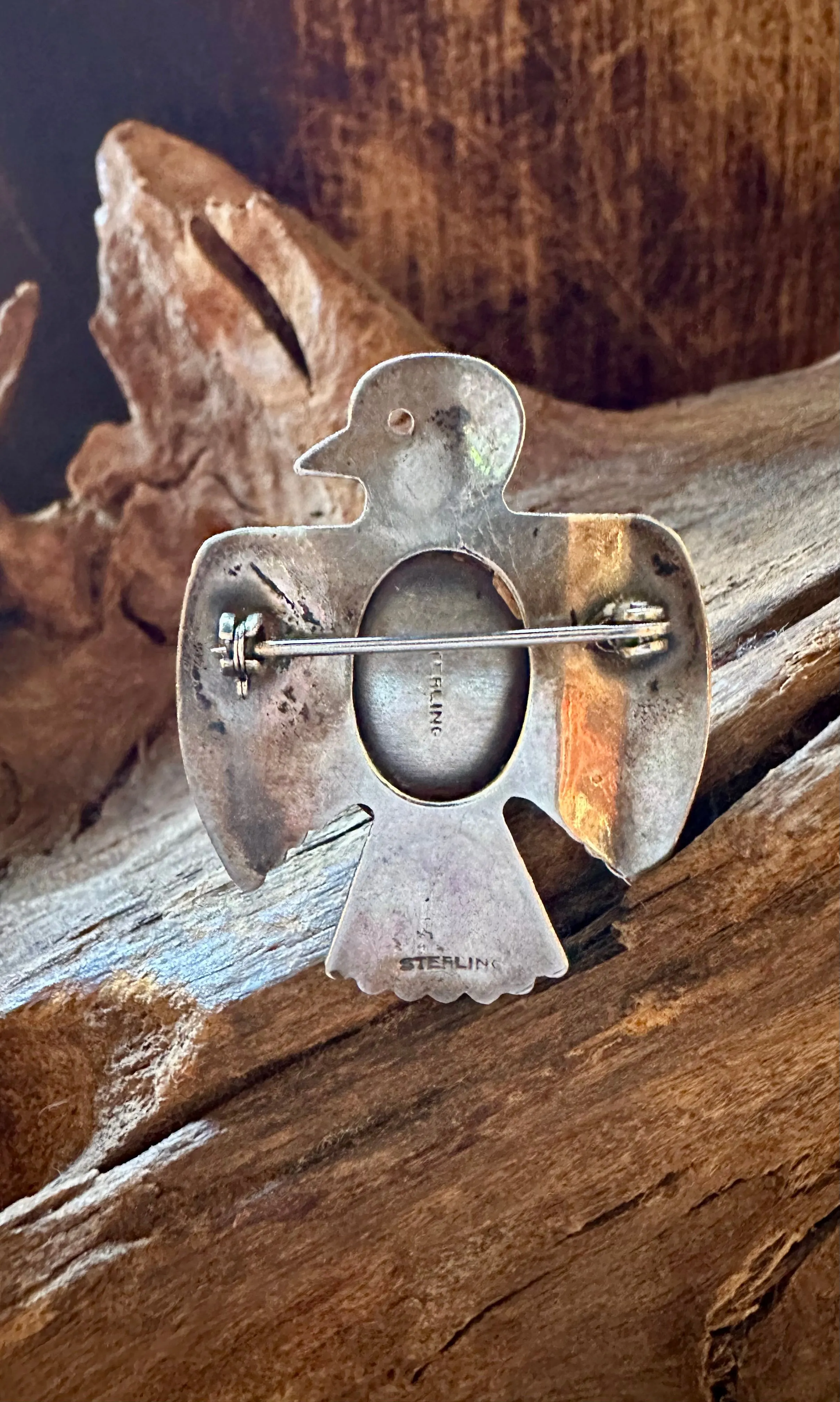 EARTHBOUND Medium Thunderbird Vintage 30s Brooch
