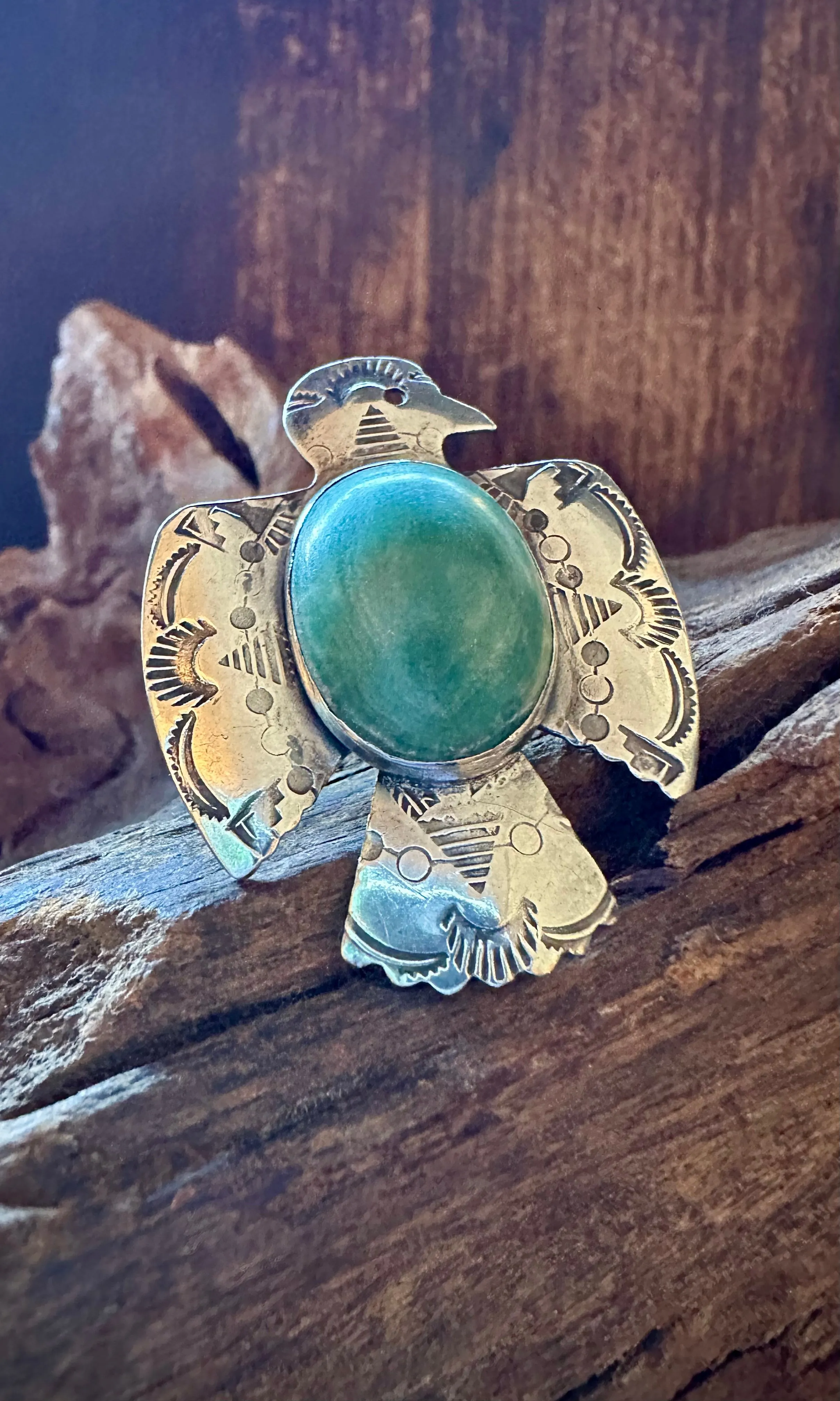 EARTHBOUND Medium Thunderbird Vintage 30s Brooch