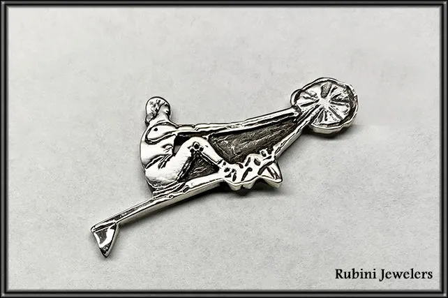 Erging Erger on Ergometer Brooch