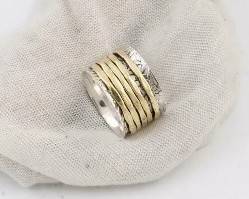 Genuine Sterling Silver Spinner Ring