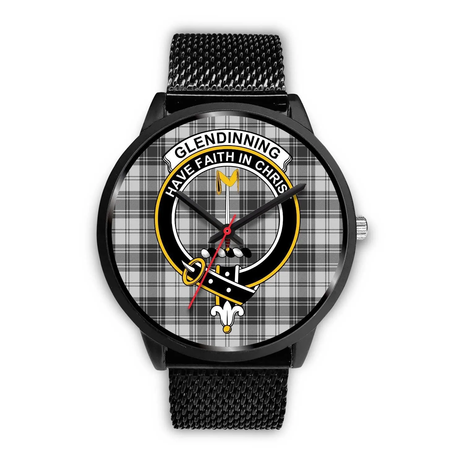 Glendinning Clan Badge Tartan Black Watch