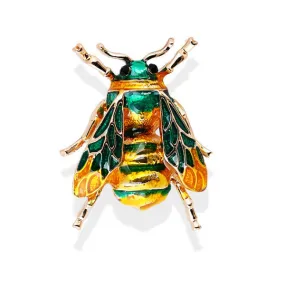 Green Bee Brooch 綠色蜜蜂胸針 (KCHM1128)