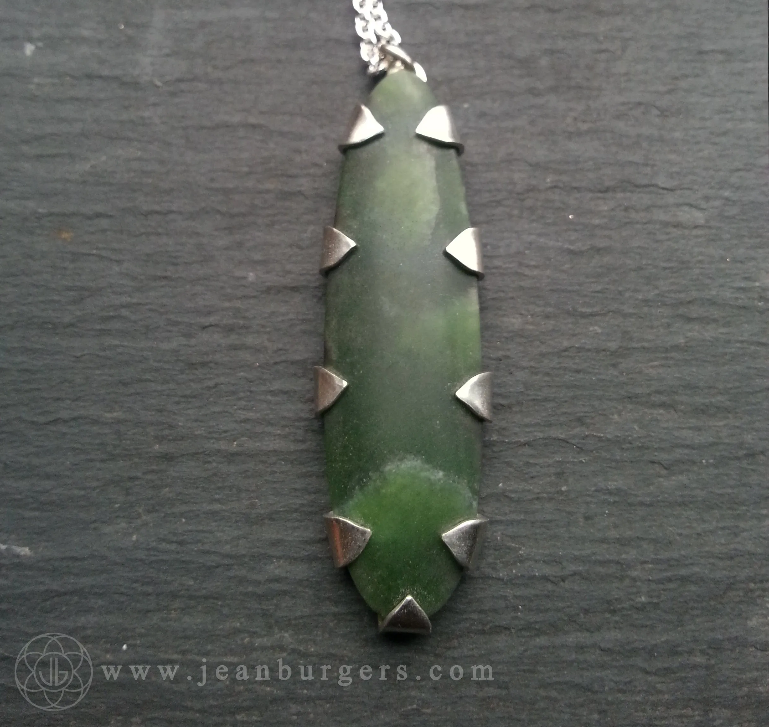 Handcut Pounamu Honeycomb Pendant