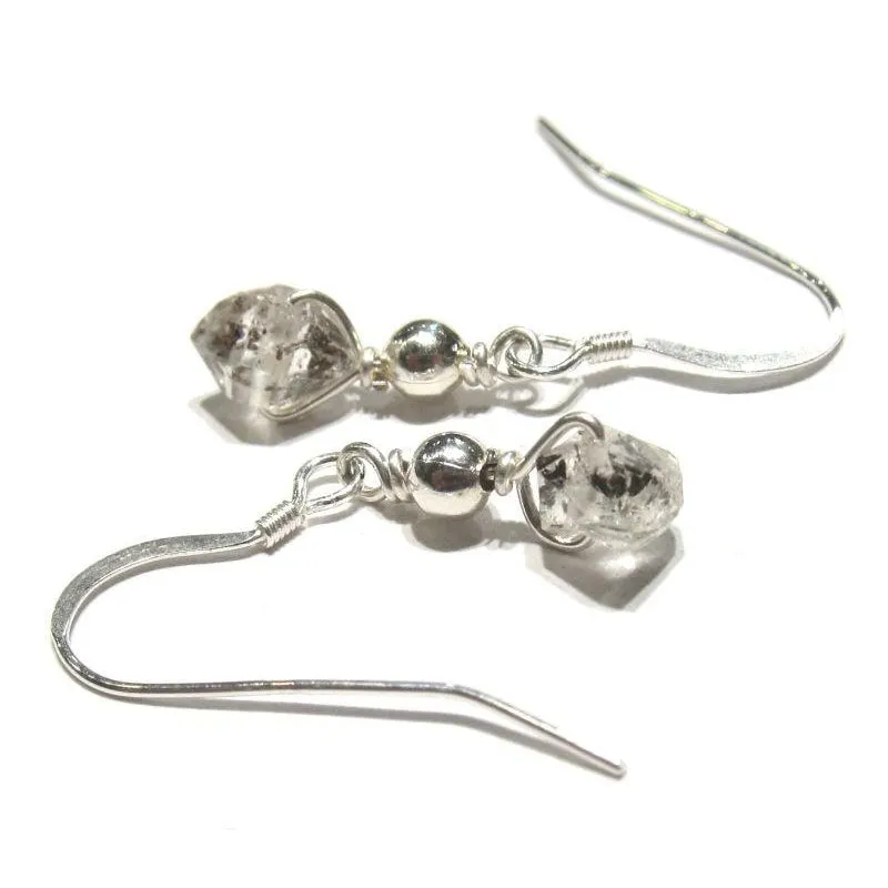 Herkimer Diamond Earrings with Sterling Silver Earwires