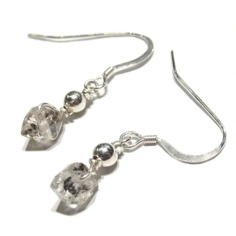 Herkimer Diamond Earrings with Sterling Silver Earwires