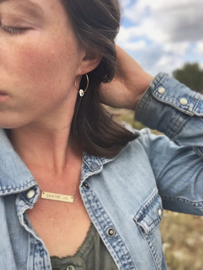 Herkimer Diamond Hoops