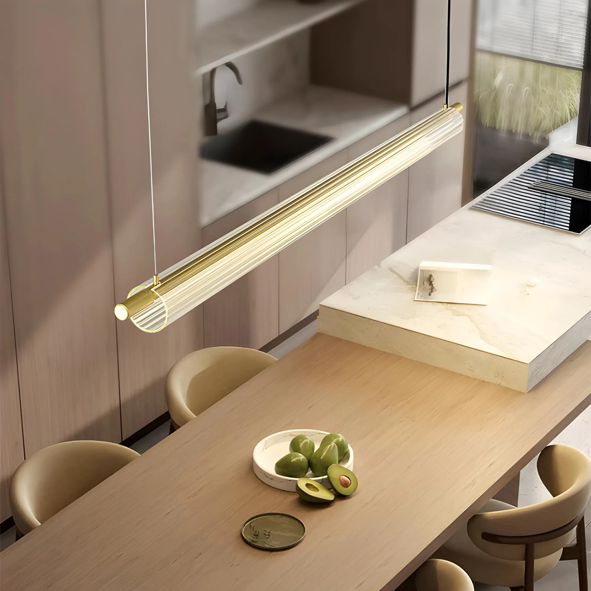 HOLL / Knurled Bar Pendant Light